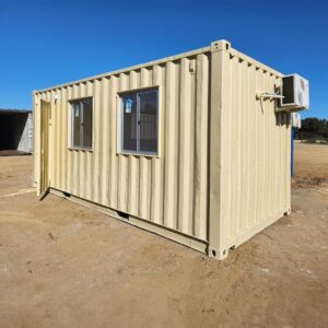 Kontener biurowy 24 m² z izolacją z wełny bazaltowej