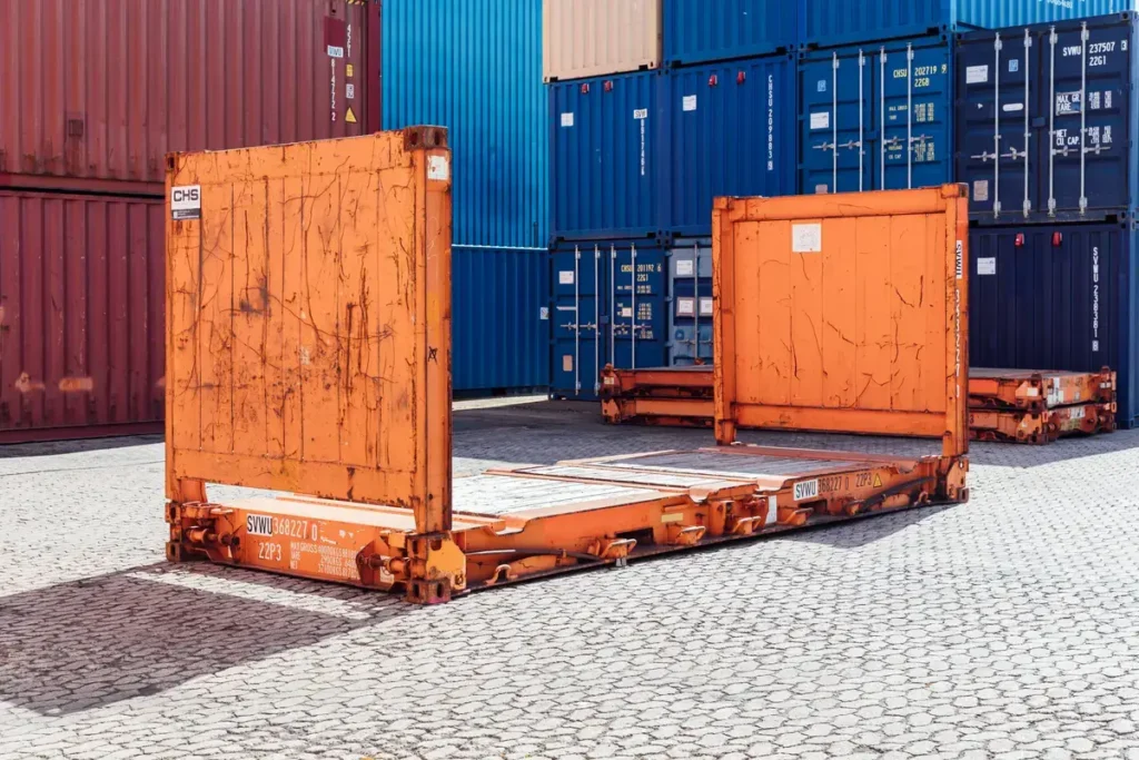 Używana platforma Flat Rack 20 stóp – zdjęcie 1