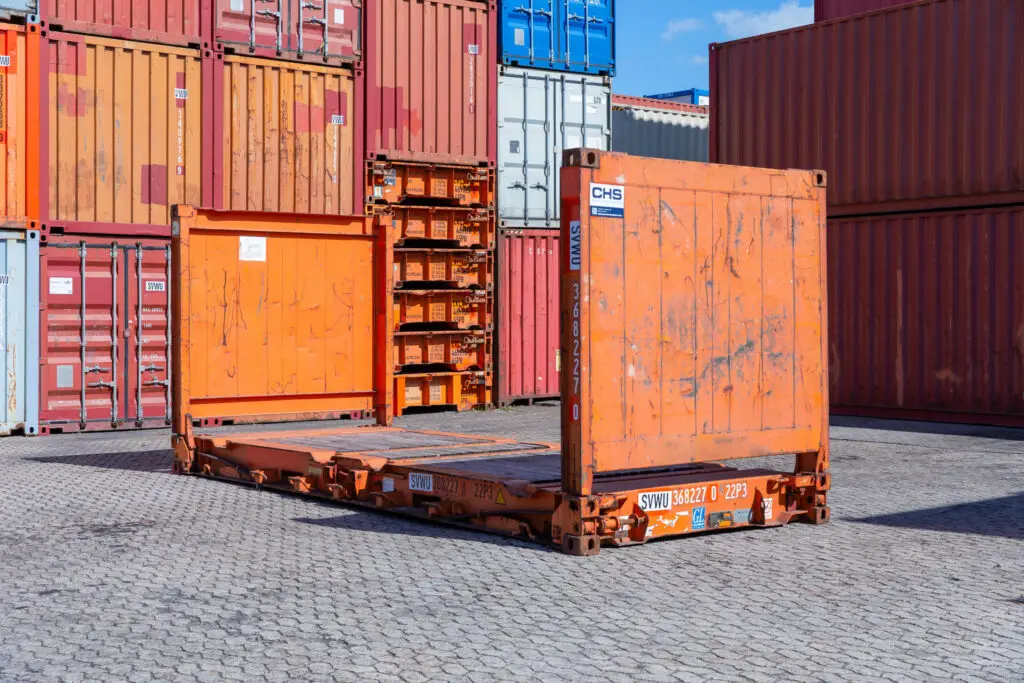 Używana platforma Flat Rack 20 stóp – zdjęcie 2