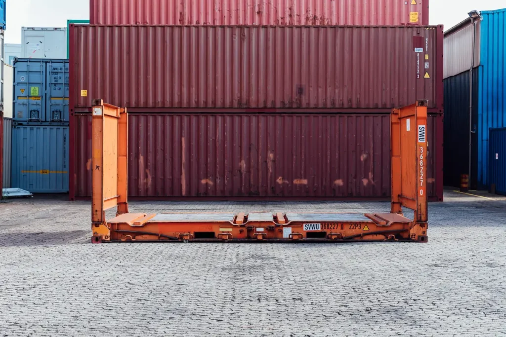 Używana platforma Flat Rack 20 stóp – zdjęcie 4