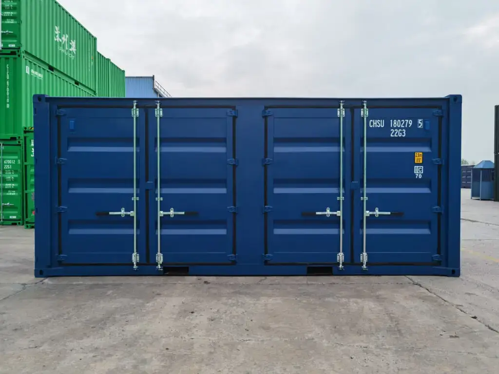 Nowy niebieski kontener 20 stóp Full Side Open – zdjęcie 3