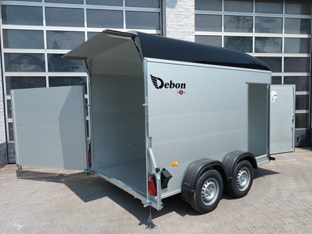 Debon Cargo Roadster 500+ 312×167×199 cm, czarna, 2600 kg – przyczepa szkoleniowa – zdjęcie 4