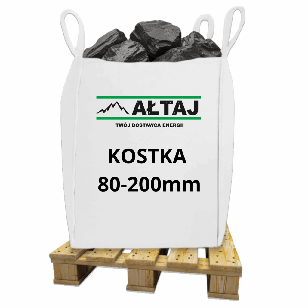 Węgiel kamienny Kostka 80–200 mm – Big Bag 1000 kg – zdjęcie 1