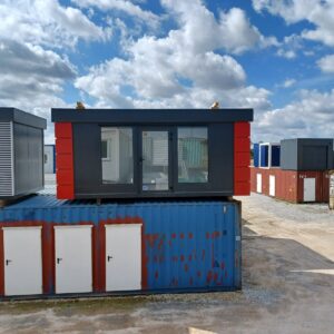 Pawilon handlowo-biurowy Open Space z witryną 3 × 6 m