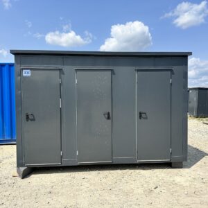 Kontener sanitarny 3 kabiny – WC, WC z pisuarem i prysznic
