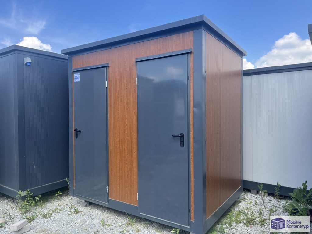 Kontener sanitarny podwójny – WC i prysznic 239 × 173 × 248 cm – zdjęcie 2