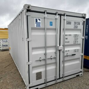 Kontener morski 20 DV One Way Double Door – szary RAL 7035