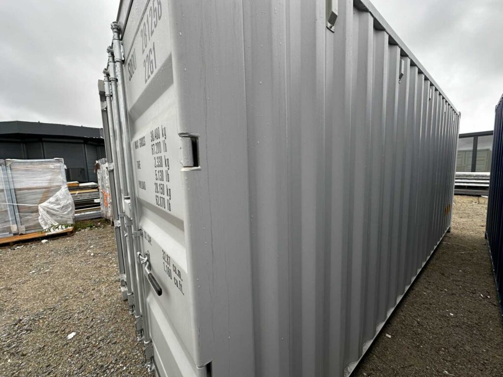 Kontener morski 20 DV One Way Double Door – szary RAL 7035 – zdjęcie 5