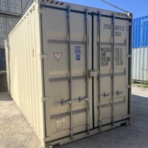 Kontener morski 20 HC One Way – kremowy RAL 1015