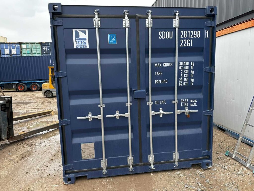 Kontener morski 20 DV One Way Double Door – granatowy RAL 5013 (MK6697) – zdjęcie 1