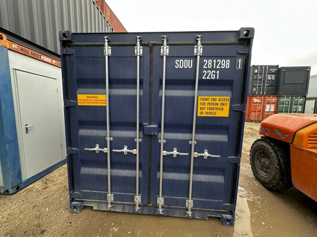 Kontener morski 20 DV One Way Double Door – granatowy RAL 5013 (MK6697) – zdjęcie 4