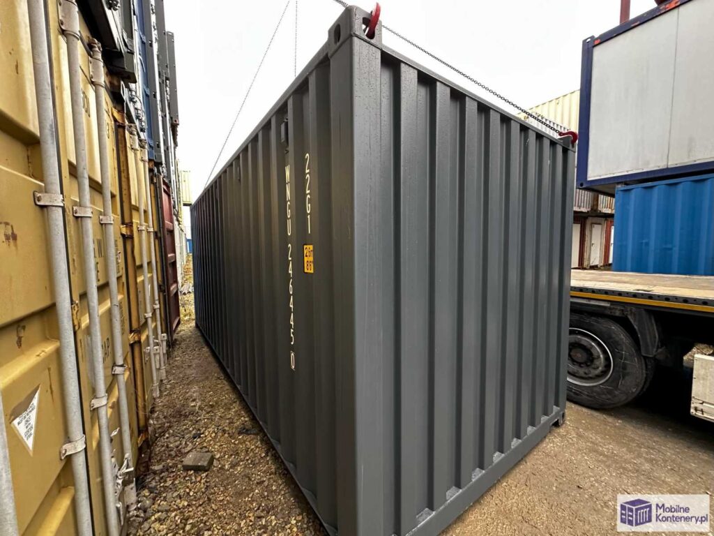 Kontener morski 20 DV One Way – antracyt RAL 7016 – zdjęcie 4