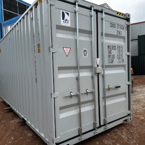Kontener morski 20 HC One Way Double Door – szary RAL 7035