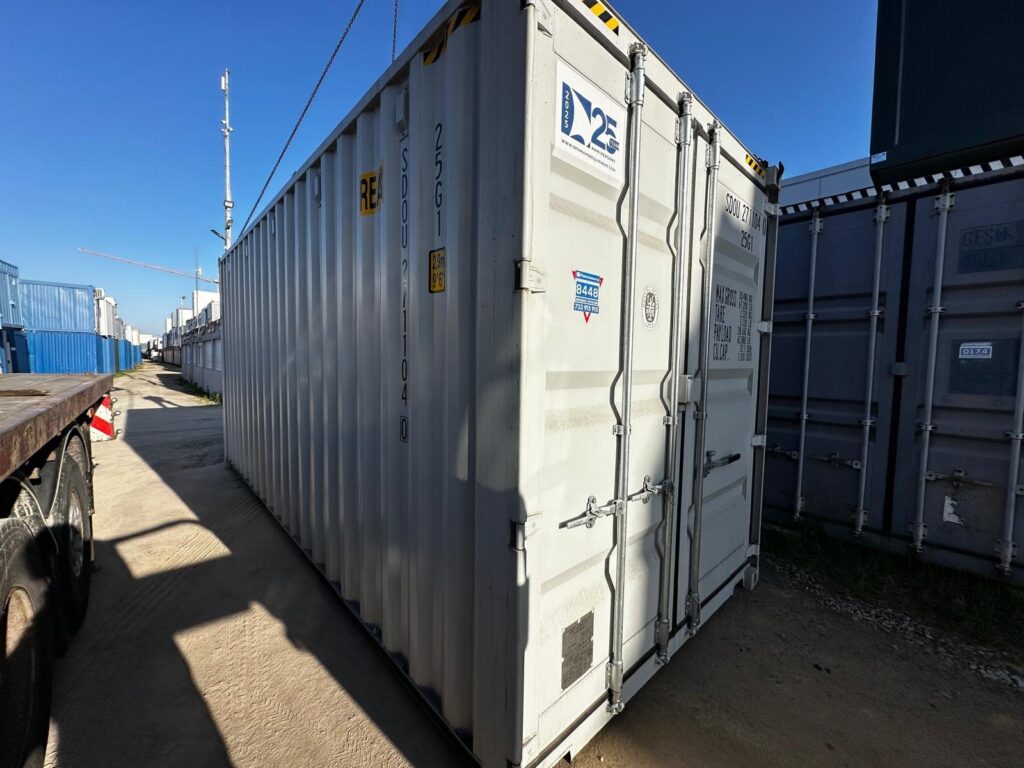 Nowy kontener magazynowy 20 DV Double Door – szary RAL 7035 – zdjęcie 4