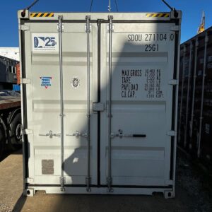 Nowy kontener magazynowy 20 DV Double Door – szary RAL 7035