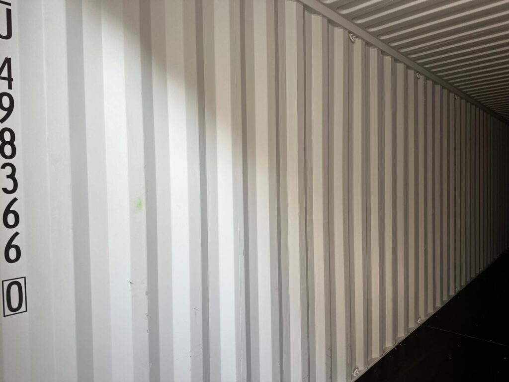 Nowy kontener magazynowy 40 HC Open Side – szary RAL 7035 – zdjęcie 5