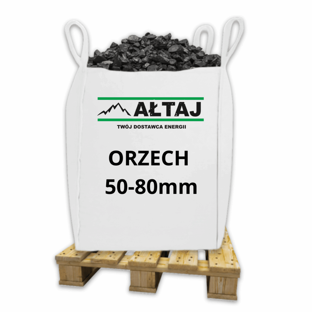 Węgiel kamienny Orzech 50–80 mm – Big Bag 1000 kg – zdjęcie 1