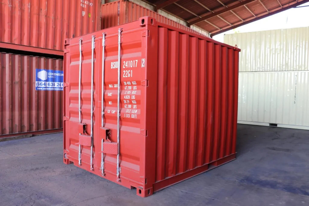 Nowy czerwony kontener morski 10 stóp High Cube – zdjęcie 1