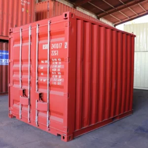 Nowy czerwony kontener morski 10 stóp High Cube