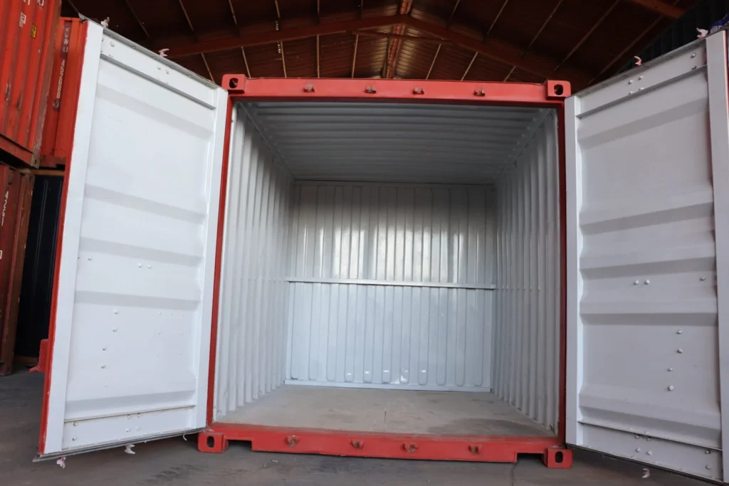 Nowy czerwony kontener morski 10 stóp High Cube – zdjęcie 5