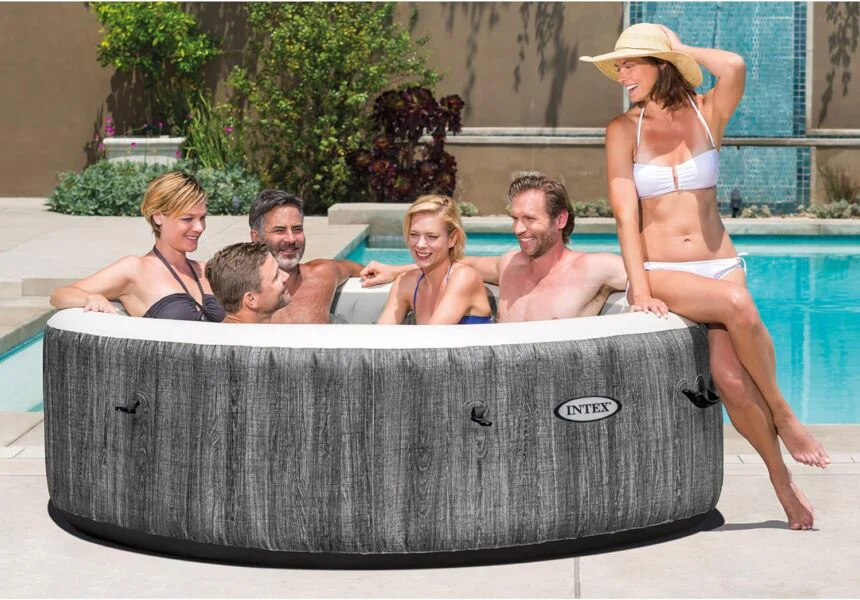 Intex PureSpa Deluxe Greywood 63 × 21 cali – zdjęcie 2