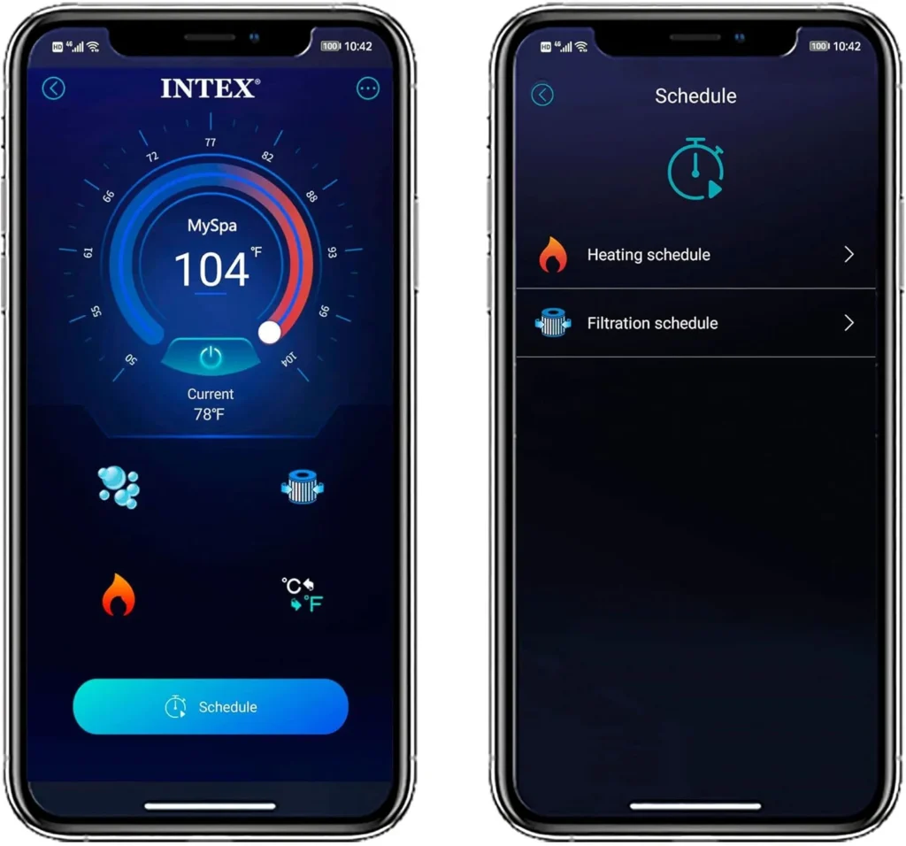 Intex PureSpa Deluxe Greywood 63 × 21 cali – zdjęcie 4