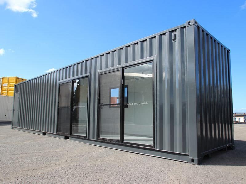 Biuro w kontenerze morskim High Cube 40 stóp z WC – zdjęcie 1