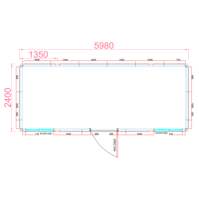 Warsztat budowlany 14 m² – 6 × 2,4 m – zdjęcie 3