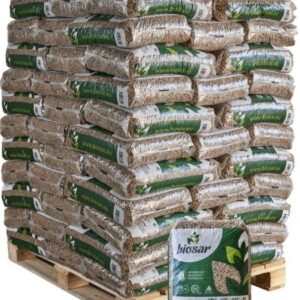 Pellet drzewny Biosar – 77 × 15 kg