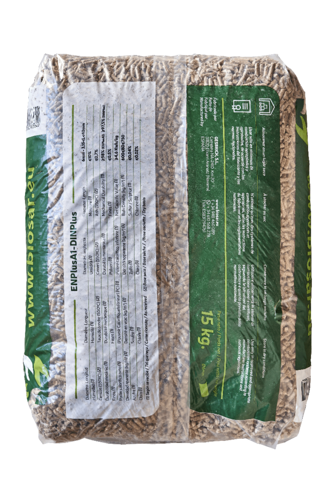 Pellet drzewny Biosar – 77 × 15 kg – zdjęcie 3