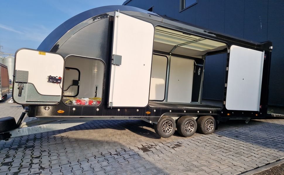 BJT Race Transporter 7 550×230 cm, czarna, 3500 kg – zdjęcie 1