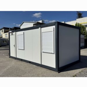 Kontener biurowy 17 m² z roletami